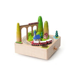 Swiss mountain train spinning small train Music Box | World Travel Gift