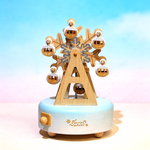 Ferris Wheel Carousel Snowflake Music Box