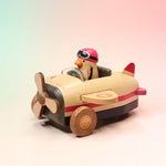 Airplane Music Box – Moving Propeller Wind-Up Musical Toy – Personalized Engraved Gift (Father’s Day / Birthday)