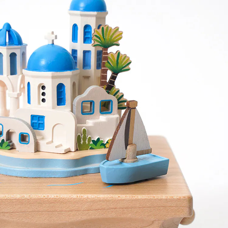 Greece Aegean Sea Loop Music Box Life City Music Box | World Travel Gift