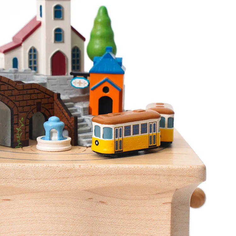 Portugal Lisbon Sunshine Coast City Tram Train Music Box| World Travel Gift