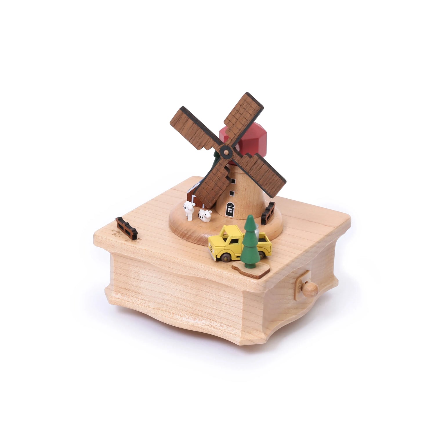 Dutch Windmill Farm Rotating Music Box | World Travel Gift