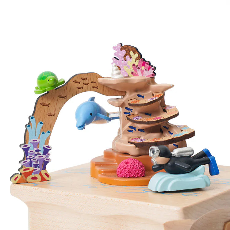 Australian Great Barrier Reef Diving Spinning Music Box World Travel Gift