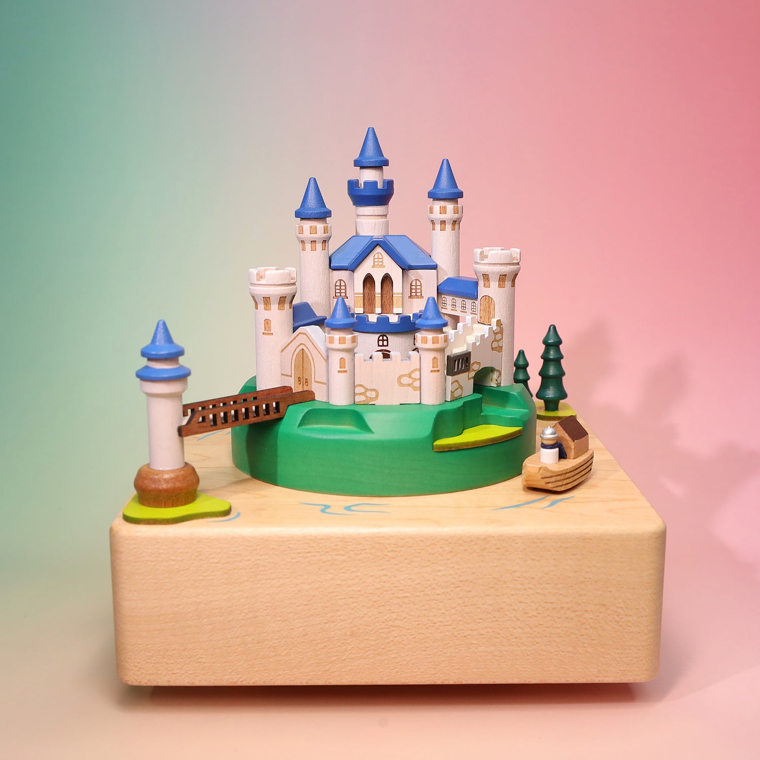 Castle Music Box • Personalized Wooden Gift • Valentine's Day Gift • Girl Gift • Baby Shower Gift • Nursery Decor