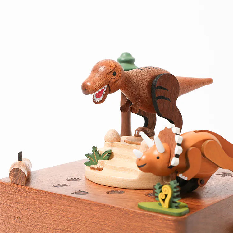 Jurassic Tyrannosaurus Triceratops Dinosaur Music Box