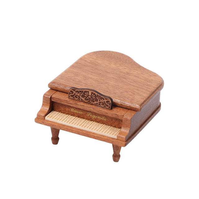 Mini Grand Piano Music Box(Brown)