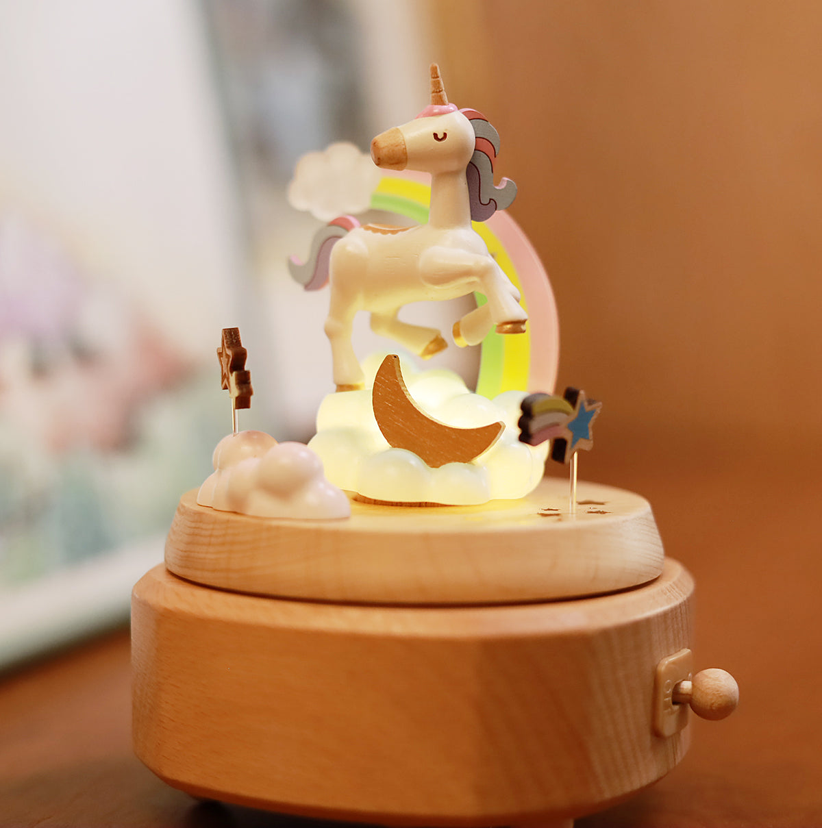 Unicorn Rainbow Music Box