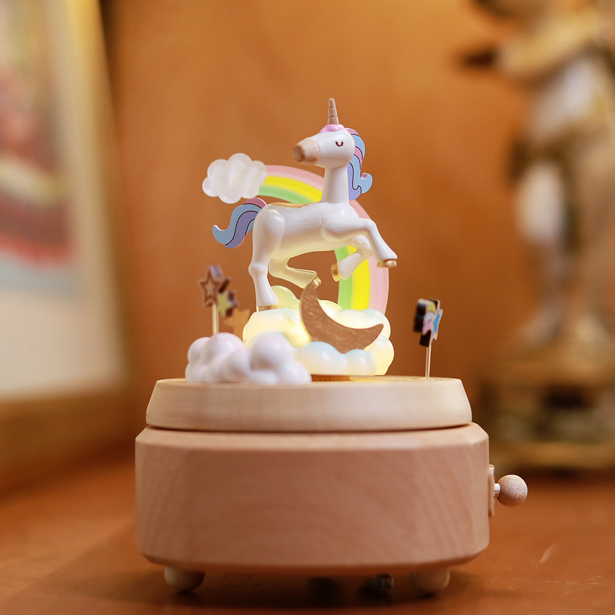 Unicorn Rainbow Music Box