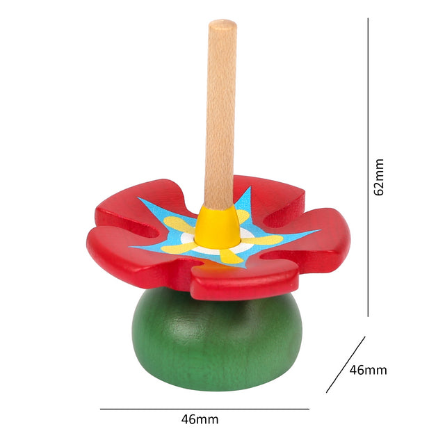 Petal Spinning Top / Red Blossom