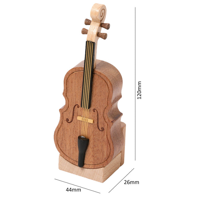 Mini Maple Cello Music Box