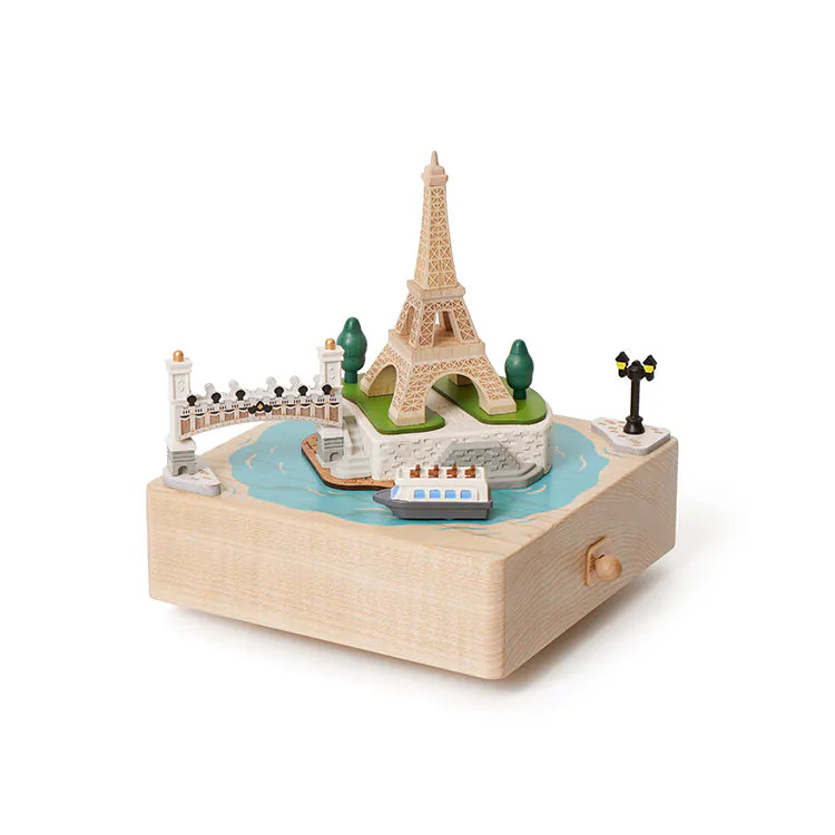 The Seine River in France The Eiffel Tower in Paris City Music Box | World Travel Gift