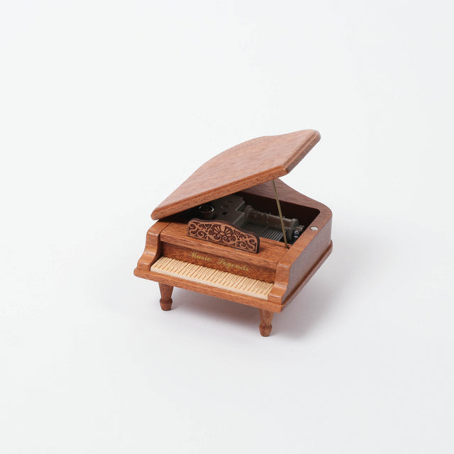 Mini Grand Piano Music Box(Brown)