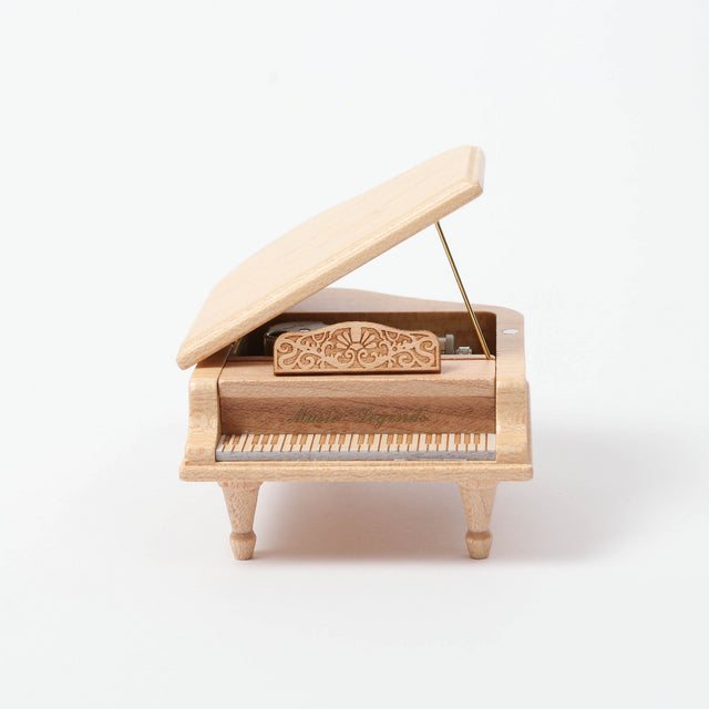 Mini Grand Piano Music Box(White)