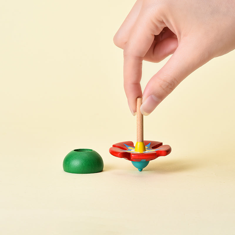 Petal Spinning Top / Red Blossom