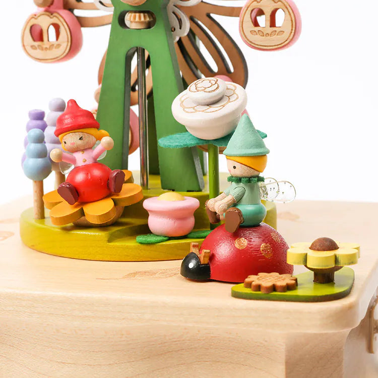Flower Fairy Garden Ferris Wheel Music Box