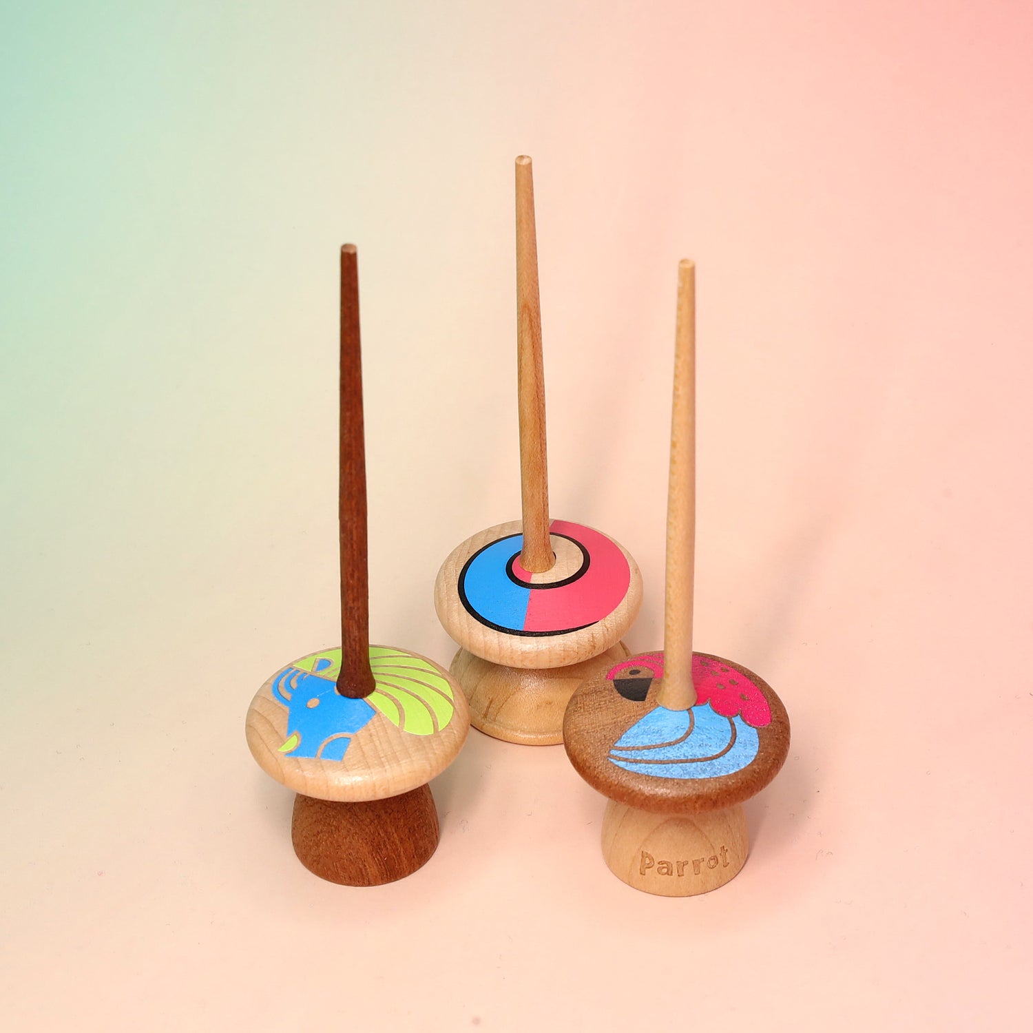 Animal Spinning Top/ Vintage Gifts / Wood Toy / Party Favor Toy / Old Time Toy / Gift for Friend / Gift for Boy/Birthday Gift/Vintage Toy