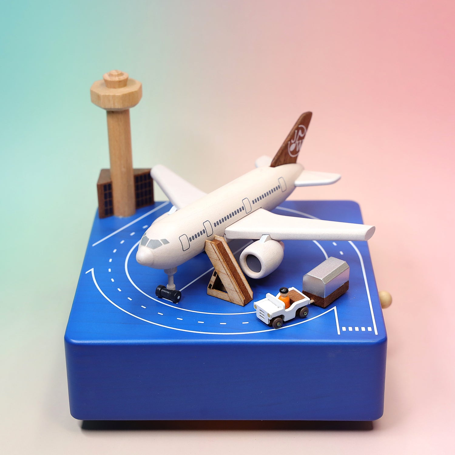 Airplane Music Box – Personalized Name & Date Gift – Wooderful Life