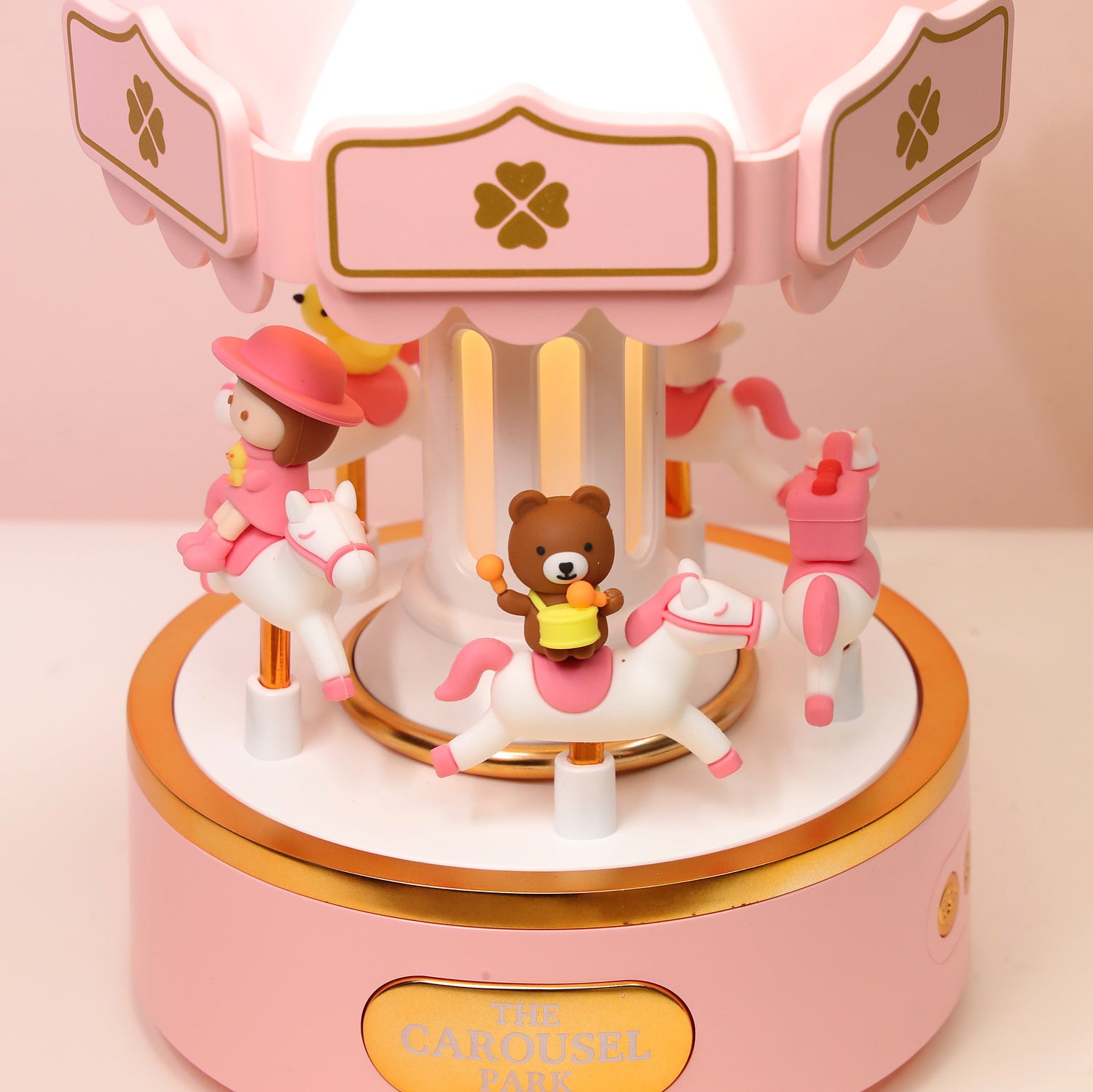 Personalized Carousel Music Box with Lights, 6 Melodies, Custom Name Engraving, Baby Girl Gift, Newborn Keepsake, Baby Shower, Birthday Gift