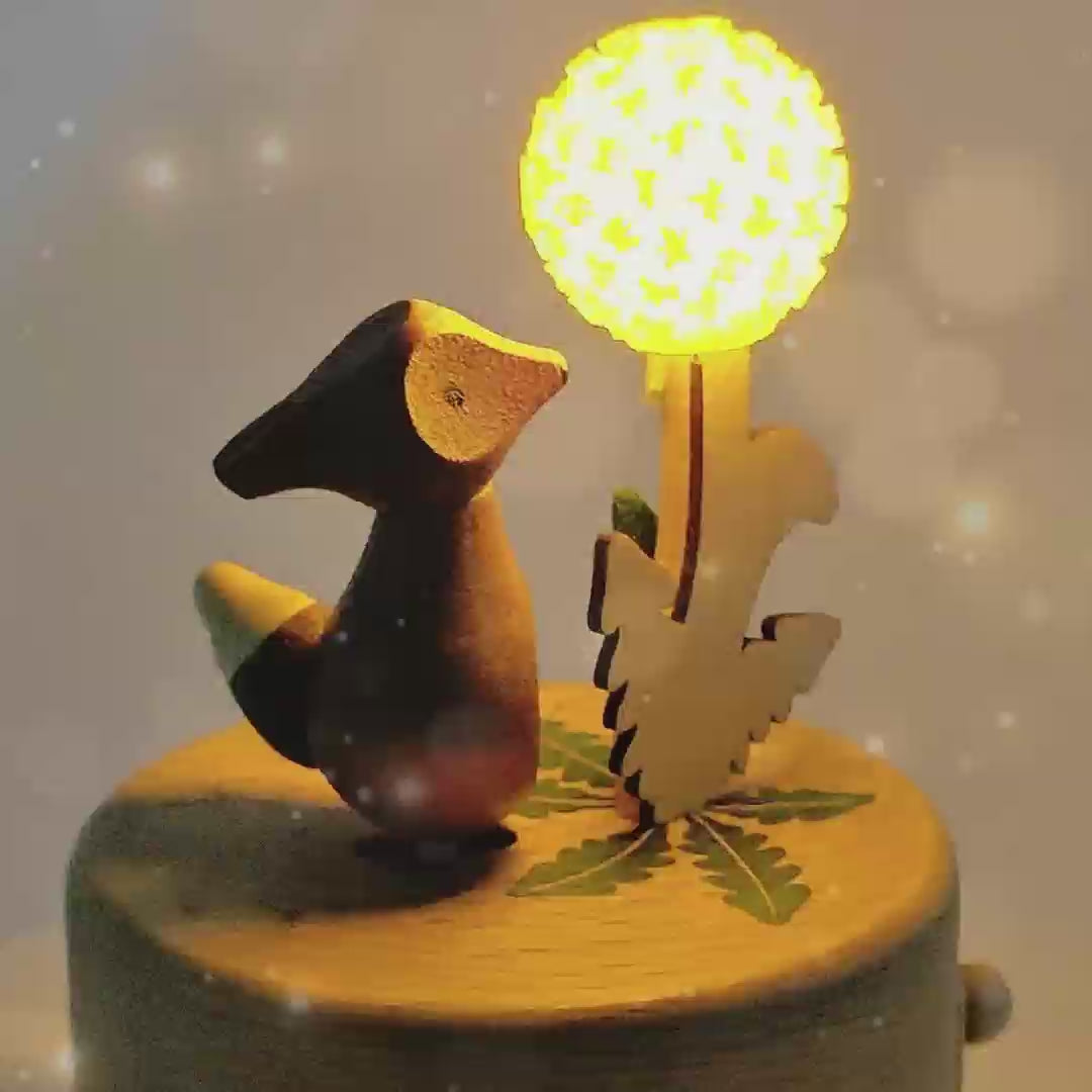 Light Dandelion Prayer Music Box